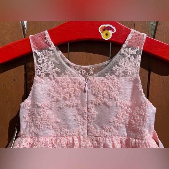 American Princess Pink Formal Easter Flower Girl Party Layered Dress Size 5 NWT - Picture 10 of 14